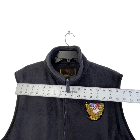 Baru Sports With United States Army Eagle Logo Patch Embroidered Fleece Vests - Picture 9 of 12